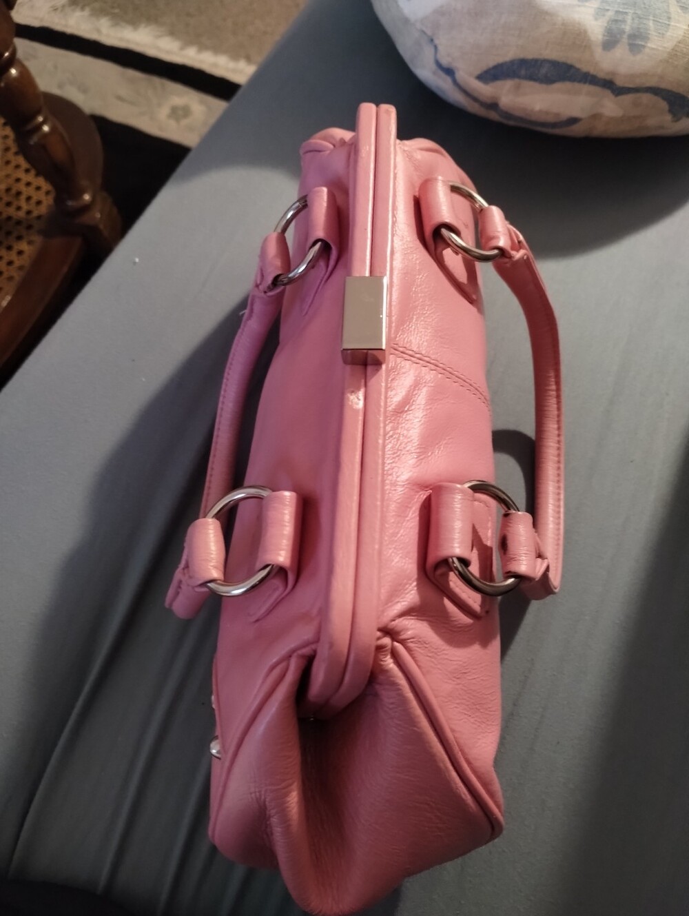 Ladies Wilson Pink Leather Purse - Picture 2 of 9